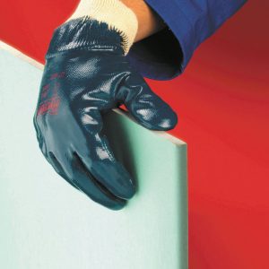 Manusi cusute - tricot din bumbac, imersate complet in nitril HYCRON 27-600