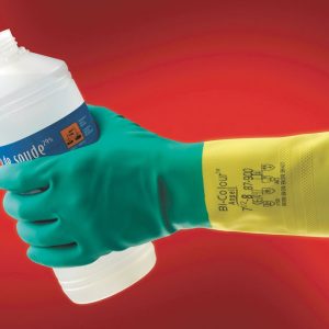Manusi din latex natural, imersate in neopren BI-COLOUR TM 87-900