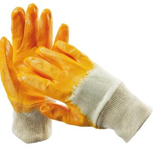 Manusi cusute, din tricot de bumbac, impregnate in nitril HS-04-009