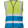 Vesta reflectorizanta LYNX DUO - galben albastru