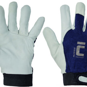 Manusi piele capra Pelican blue