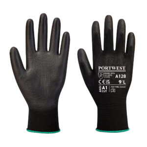 PU Palm Glove Latex Free - Pachet de vÃ¢nzare cu amÄƒnuntul, negru