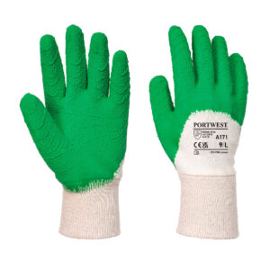 Manusa Latex Open Back Crinkle, verde, alb