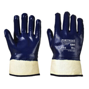 Manusi Total Impregnate Nitrile Safety, albastru