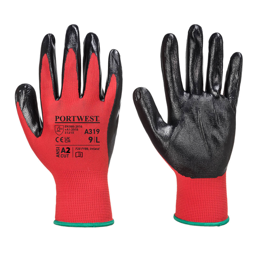 Manusi Flexo Grip Nitrile (Impachetare pt Retail), negru, rosu 1 Manusi Flexo Grip Nitrile (Impachetare pt Retail), negru, rosu