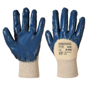 Manusa Nitrile Light Knitwrist , albastru