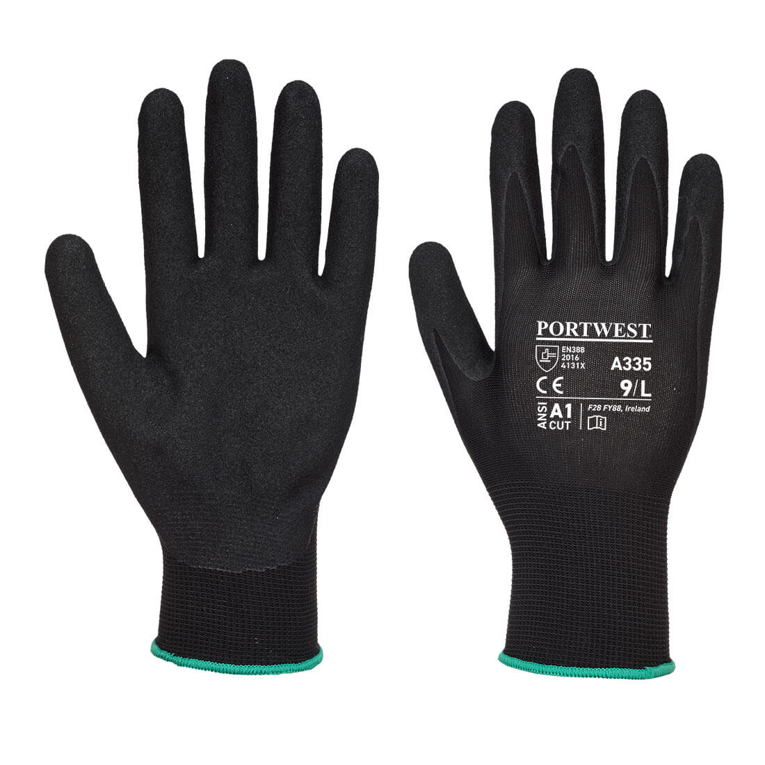 Dermi-Grip NPR15 Nitrile Sandy, negru 1 Dermi-Grip NPR15 Nitrile Sandy, negru