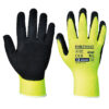 Manusi Hi-Vis Grip - Latex, galben