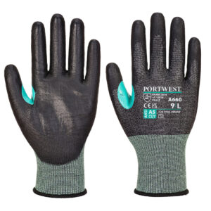Manusi antitaiere PU Cut CT200 VHR18 negru