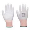 LR13 ESD PU Palm Glove - 12 pachet, alb, gri