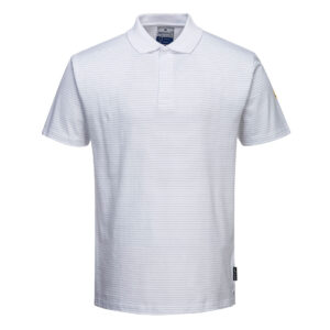 Tricou Polo  ESD Antistatic, alb