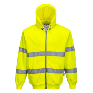 Hanorac Hi-Vis cu Fermoar Frontal, galben