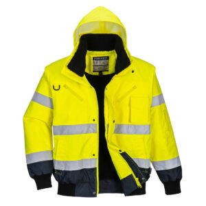 Jacheta  Contrast Bomber Hi-Vis, albastru, galben