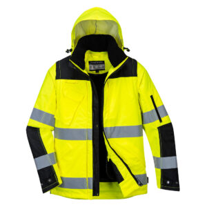 Jacheta HI VIS Premium 3-in-1 , negru, galben