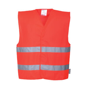 Vesta HiVis Two Band - rosu