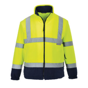 Fleece Hi-Vis Doua Tonuri, albastru, galben