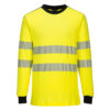WX3 Tricou Hi-Vis rezistent la flacara, negru, galben