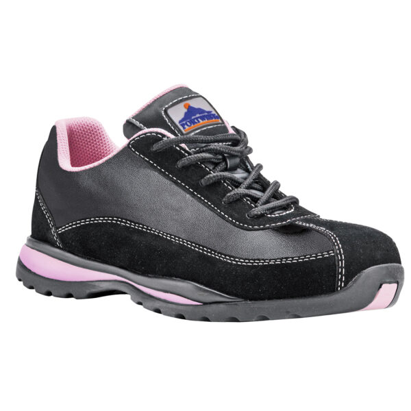 Pantofi Steelite S1P pentru femei - negru-roz