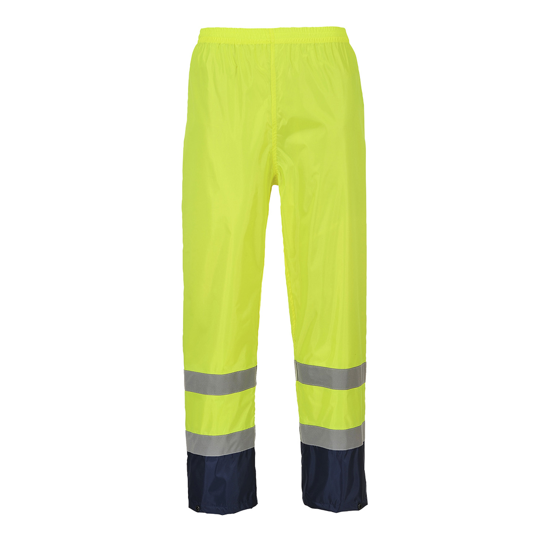 Pantaloni de Ploaie Hi-Vis Classic Contrast, albastru, galben 1 Pantaloni de Ploaie Hi-Vis Classic Contrast, albastru, galben