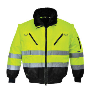 Jacheta Pilot 3 in 1 Hi Vis, negru, galben
