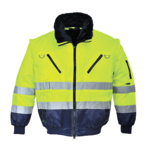 Jacheta Pilot 3 in 1 Hi Vis, albastru, galben