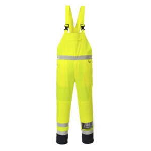 Salopeta cu Pieptar Contrast Hi-Vis, Necaptusita, galben