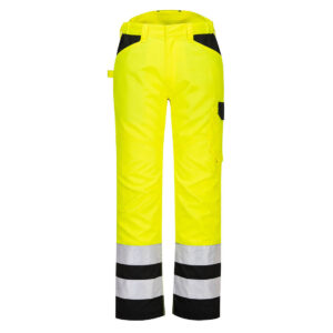 Hi-Vis PW2  Pantaloni de service, negru, galben