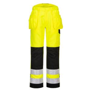 Hi-Vis PW2  Pantaloni de service, negru, galben
