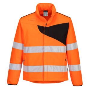 PW2 Hi-Vis Softshell (2L), negru, portocaliu