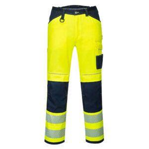 Pantaloni de lucru HI VIS PW3 , albastru, galben