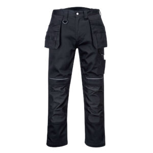 Pantalonitamplar  din bumbac  PW3, negru