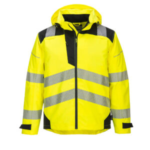PW3 Extreme Breathable Rain Jacket, negru, galben