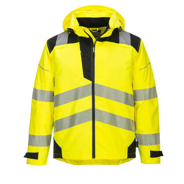 PW3 Extreme Breathable Rain Jacket, negru, galben