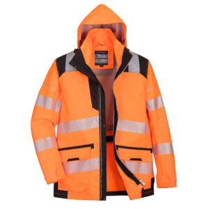 Jacheta PW3 Hi-Vis 5-in-1, negru, portocaliu