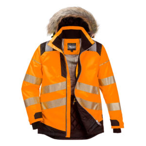 PW3 Jacheta Parka Iarna HI-VIS, negru, portocaliu