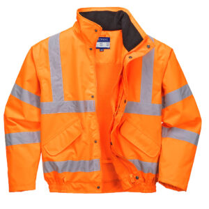 Jacheta Bomber Hi-Vis Respirabila., portocaliu