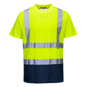 Tricou in Doua Nuante, albastru, galben