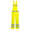 Pantaloni cu pieptar Hi-Vis- necaptusiti, galben