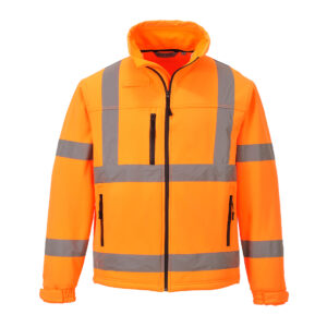 Jacheta HiVis Classic Softshell (3L), portocaliu