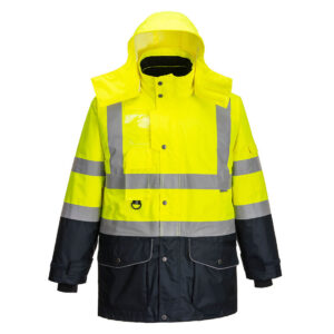 Jacheta HiVis Contrast Trafic 7-in-1, albastru, galben