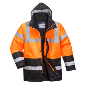 Jacheta Traffic HiVis bicolora - portocaliu negru