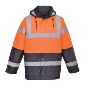 Jacheta Traffic HiVis bicolora - portocaliu bleumarin