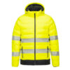 Jacheta Hi-Vis Ultrasonic Heated Tunnel, negru, galben