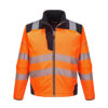 PW3 Jacheta Softshell Vision HiVis, negru, portocaliu