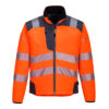 PW3 Jacheta Softshell Vision HiVis, gri, portocaliu