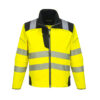 PW3 Jacheta Softshell Vision HiVis, negru, galben