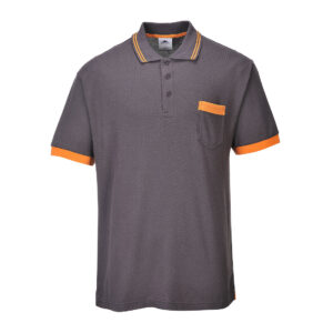 Tricou Polo Portwest Texo Contrast , gri