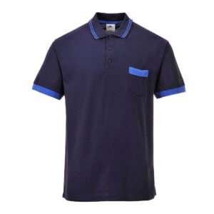 Tricou Polo Portwest Texo Contrast , albastru