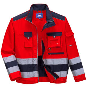 Jacheta Lille HiVis, albastru, rosu