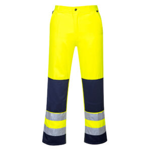 Pantaloni HiVis Seville, albastru, galben